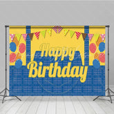 Yellow Big Eyes Minions Birthday Photography Backdrop